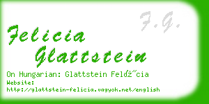 felicia glattstein business card